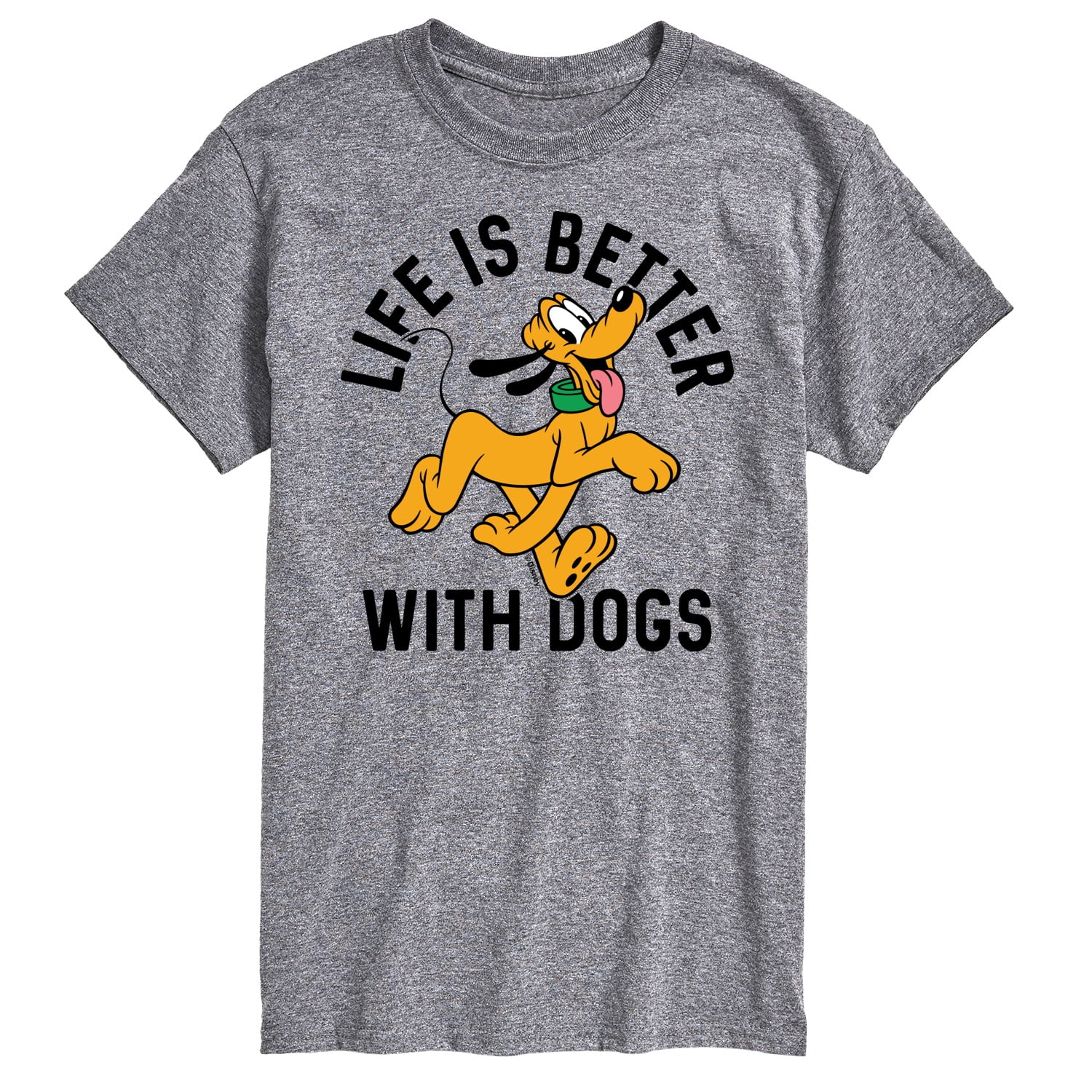 Disney - Life is Better With Dogs - Men's Short Sleeve Graphic T-Shirt ...