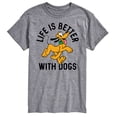 thumbnail image 1 of Disney - Life is Better With Dogs - Men's Short Sleeve Graphic T-Shirt, 1 of 5