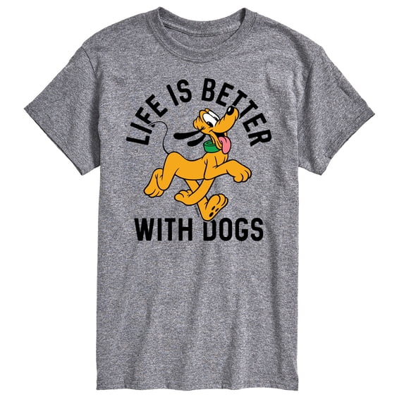 Disney - Life is Better With Dogs - Men's Short Sleeve Graphic T-Shirt