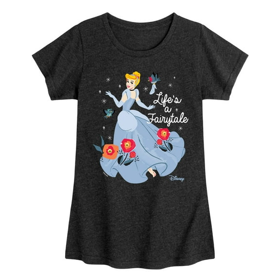 Disney - Lifes A Fairytale - Toddler & Youth Girls Short Sleeve Graphic T-Shirt
