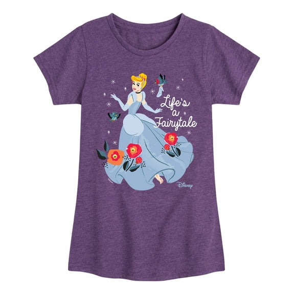 Disney - Lifes A Fairytale - Toddler & Youth Girls Short Sleeve Graphic T-Shirt