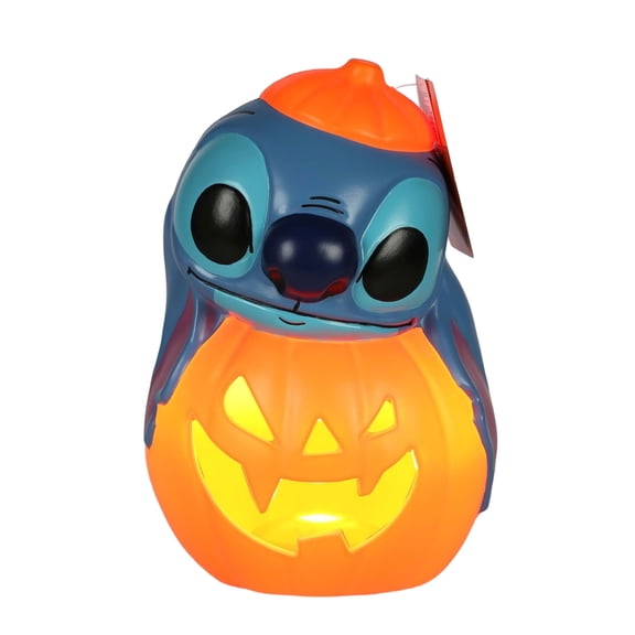 Morris Costumes SEW38831 12 in. Light-Up Lilo & Stitch Pumpkin Stack Halloween Tabletop Decoration