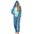 thumbnail image 1 of Disney Lilo And Stitch Adult Unisex Stitch Costume Sherpa Fleece One Piece Pajama Union Suit, 1 of 7