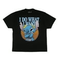 thumbnail image 1 of Disney Lilo And Stitch Men's Stitch I Do What I Want Distressed Design Adult Short Sleeve T-Shirt, 1 of 6