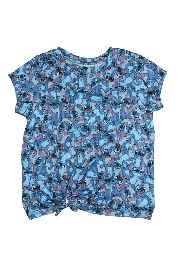 Disney Lilo And Stitch Shirt Women's Expressions AOP Short Sleeve Top