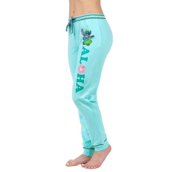 Disney Lilo And Stitch Womens Jogger Pants, Lounge Sweat Bottoms, Stitch, Size: S