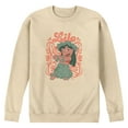 thumbnail image 1 of Disney - Lilo Floral Frame - Men's Long Sleeve Crew Fleece Sweatshirt, 1 of 3