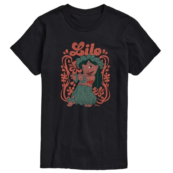 Disney - Lilo Floral Frame - Men's Short Sleeve Graphic T-Shirt