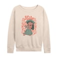 thumbnail image 1 of Disney - Lilo Floral Frame - Women's French Terry Long Sleeve Pullover, 1 of 4