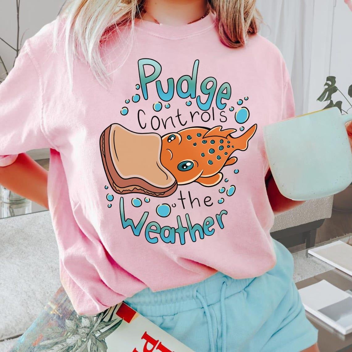 Disney Lilo & S.titch Pudge Controls The Weather Comfort Colors T-Shirt ...