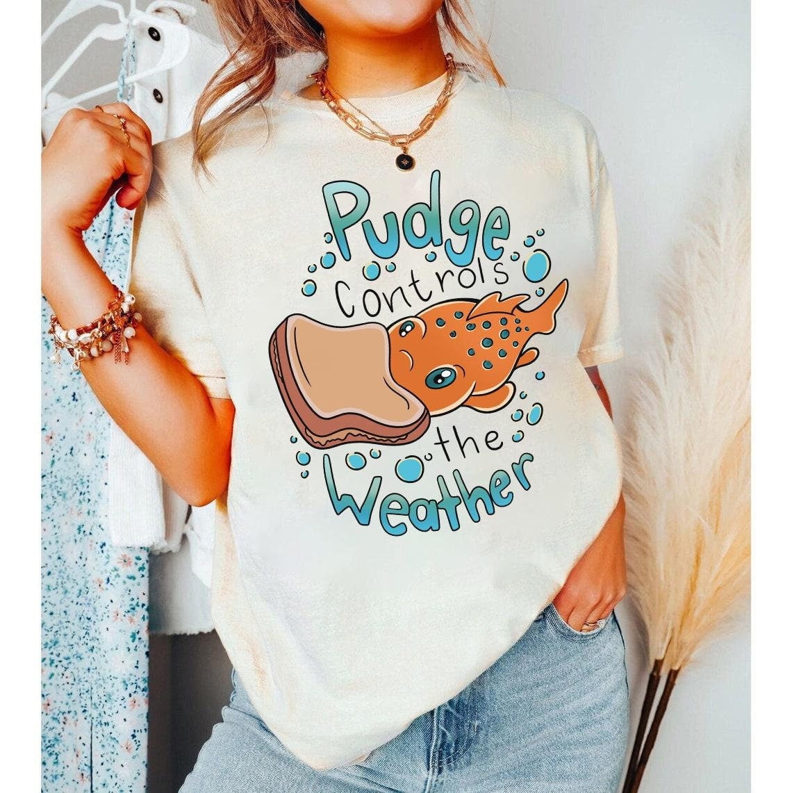 Disney Lilo & S.titch Pudge Controls The Weather Comfort Colors T-Shirt ...