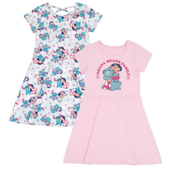 Disney Lilo & Stitch 2 Pack Skater Dresses Toddler to Big Kid