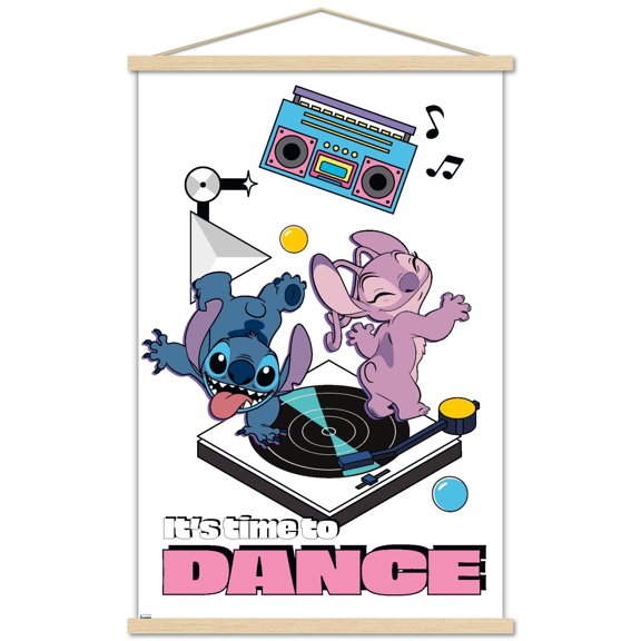 Disney Lilo & Stitch (2002) - Time To Dance Wall Poster with Magnetic Frame, 22.375" x 34"