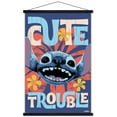 thumbnail image 1 of Disney Lilo & Stitch (2025) - Cute Trouble Wall Poster with Magnetic Frame, 22.375" x 34", 1 of 5