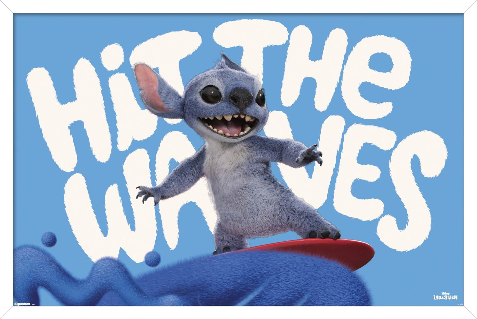Disney Lilo & Stitch (2025) - Hit The Waves Wall Poster, 22.375