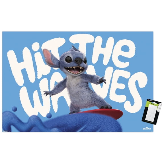 Disney Lilo & Stitch (2025) - Hit The Waves Wall Poster, 22.375" x 34"