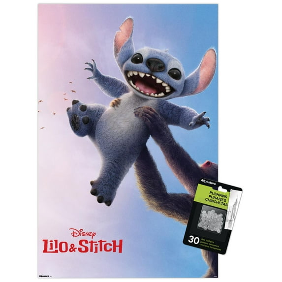 Disney Lilo & Stitch (2025) - Pride Rock One Sheet Wall Poster with Push Pins, 14.725" x 22.375"