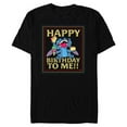 thumbnail image 1 of Disney Lilo & Stitch 4-Armed Treats “Happy Birthday to Me!!” - Short Sleeve Blended T-Shirt for Adults - Customized-Black, 1 of 5