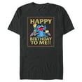 thumbnail image 1 of Disney Lilo & Stitch 4-Armed Treats “Happy Birthday to Me!!” - Short Sleeve Blended T-Shirt for Adults - Customized-Dark Heather, 1 of 5