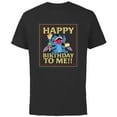 thumbnail image 1 of Disney Lilo & Stitch 4-Armed Treats “Happy Birthday to Me!!” - Short Sleeve Cotton T-Shirt for Adults - Customized-Black, 1 of 5