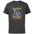 thumbnail image 1 of Disney Lilo & Stitch 4-Armed Treats “Happy Birthday to Me!!” - Short Sleeve Cotton T-Shirt for Adults - Customized-Charcoal, 1 of 5