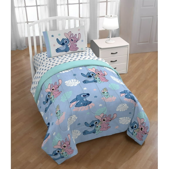 Disney Lilo & Stitch 4 Piece Twin Size Kids Bed Set