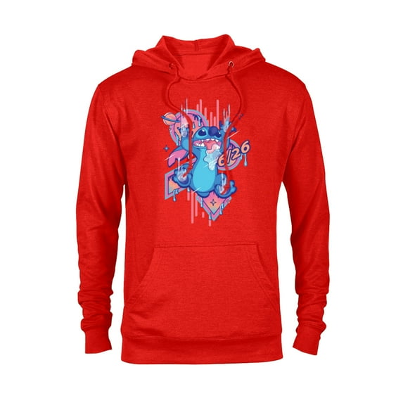 Disney Lilo & Stitch 626 Stitch Day Drool Slide June 26 - Pullover Hoodie for Adults - Customized-Red