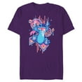 thumbnail image 1 of Disney Lilo & Stitch 626 Stitch Day Drool Slide June 26 - Short Sleeve Blended T-Shirt for Adults - Customized-Purple, 1 of 5