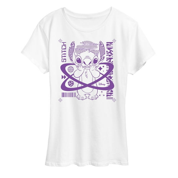 Disney - Lilo & Stitch - Alien Profile Stitch - Women's Short Sleeve Graphic T-Shirt