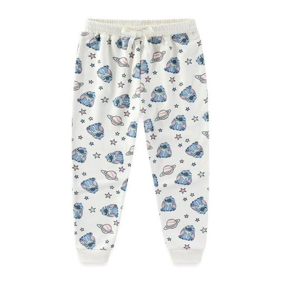 Disney Lilo & Stitch All Over Print Fleece Pants (Girls), Sizes 7-12