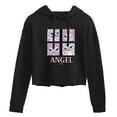 thumbnail image 1 of Disney - Lilo & Stitch - All The Expressions Of Angel - Juniors Cropped Pullover Hoodie, 1 of 4