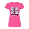 thumbnail image 1 of Disney - Lilo & Stitch - All The Expressions Of Angel - Juniors Fitted Graphic T-Shirt, 1 of 5