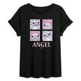 thumbnail image 1 of Disney - Lilo & Stitch - All The Expressions Of Angel - Juniors Ideal Flowy Muscle T-Shirt, 1 of 5