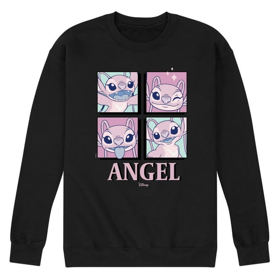 Disney - Lilo & Stitch - All The Expressions Of Angel - Men's Crew Neck Fleece Pullover