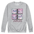 thumbnail image 1 of Disney - Lilo & Stitch - All The Expressions Of Angel - Men's Crew Neck Fleece Pullover, 1 of 5