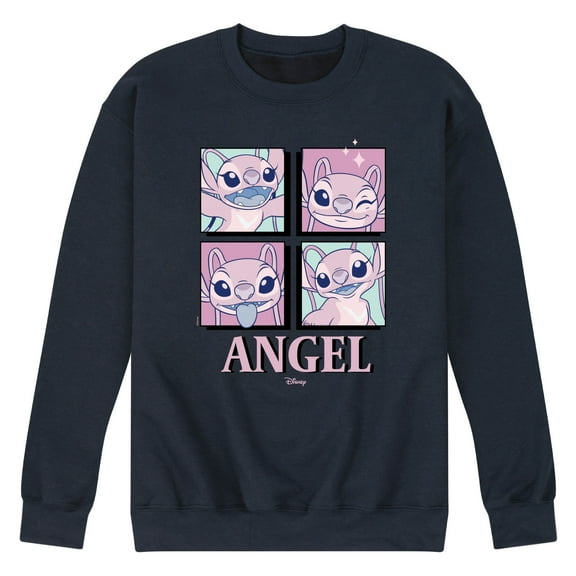 Disney - Lilo & Stitch - All The Expressions Of Angel - Men's Crew Neck Fleece Pullover