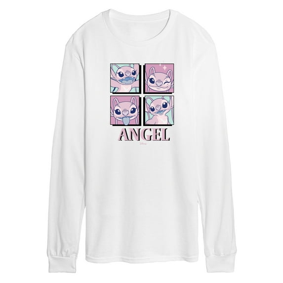 Disney - Lilo & Stitch - All The Expressions Of Angel - Men's Long Sleeve T-Shirt