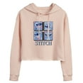 thumbnail image 1 of Disney - Lilo & Stitch - All The Expressions of Stitch - Juniors Cropped Pullover Hoodie, 1 of 4
