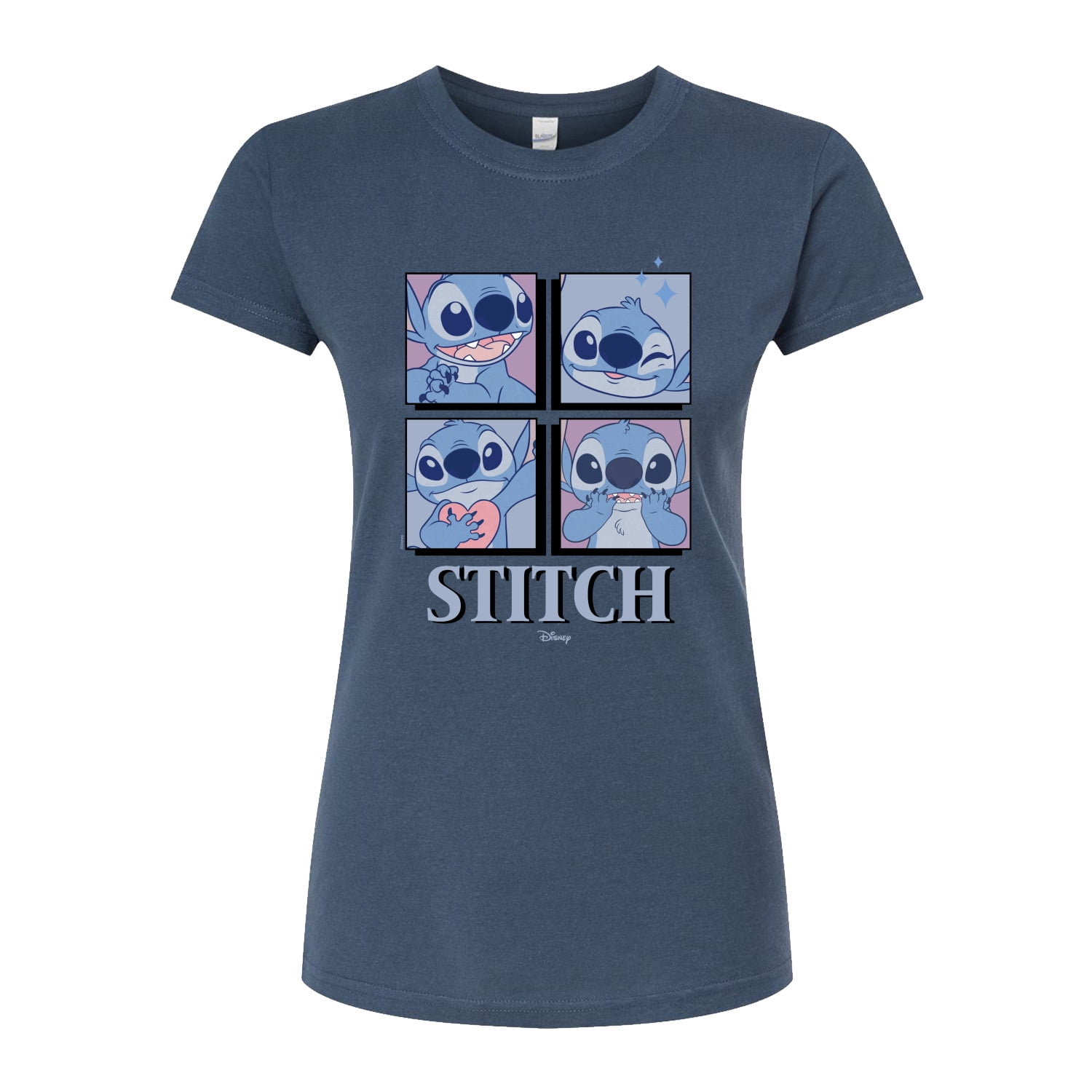 Disney Lilo & Stitch All The Expressions of Stitch Juniors Fitted