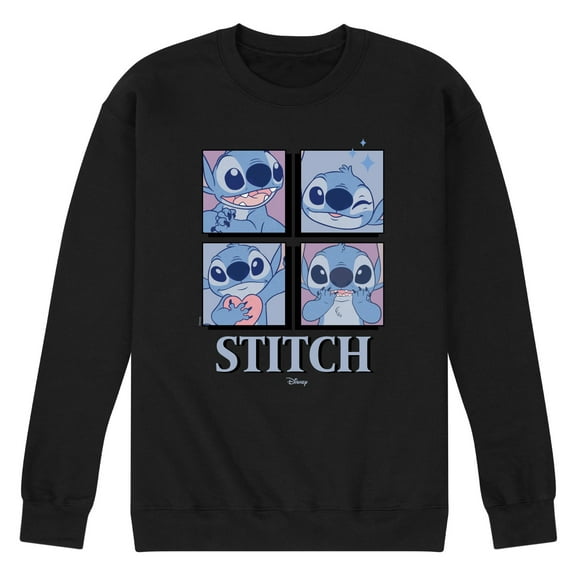 Disney - Lilo & Stitch - All The Expressions of Stitch - Men's Crew Neck Fleece Pullover