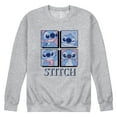 thumbnail image 1 of Disney - Lilo & Stitch - All The Expressions of Stitch - Men's Crew Neck Fleece Pullover, 1 of 5
