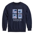 thumbnail image 1 of Disney - Lilo & Stitch - All The Expressions of Stitch - Toddler & Youth Crewneck Fleece Sweatshirt, 1 of 5