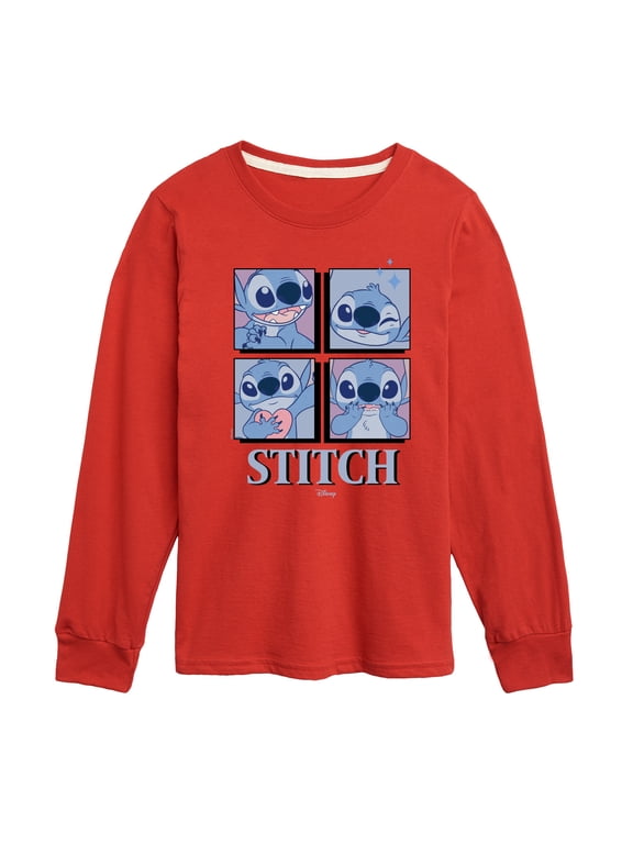 - Lilo & Stitch Boys' Long Sleeve Graphic T-Shirt