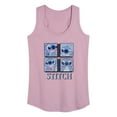 thumbnail image 1 of Disney - Lilo & Stitch - All The Expressions of Stitch - Women's Racerback Tank Top, 1 of 5