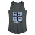 thumbnail image 1 of Disney - Lilo & Stitch - All The Expressions of Stitch - Women's Racerback Tank Top, 1 of 5