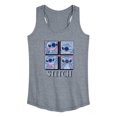 thumbnail image 1 of Disney - Lilo & Stitch - All The Expressions of Stitch - Women's Racerback Tank Top, 1 of 5