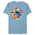 thumbnail image 1 of Disney Lilo & Stitch Aloha Island Vibes - Short Sleeve Blended T-Shirt for Adults - Customized-Ocean Blue, 1 of 5