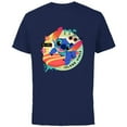thumbnail image 1 of Disney Lilo & Stitch Aloha Island Vibes - Short Sleeve Cotton T-Shirt for Adults - Customized-Navy, 1 of 5