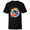 thumbnail image 1 of Disney Lilo & Stitch Aloha Island Vibes - Short Sleeve T-Shirt for Kids - Customized-Black, 1 of 5