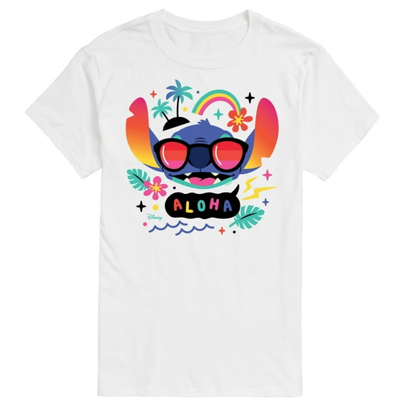 Disney - Lilo & Stitch - Aloha - Men's Short Sleeve Graphic T-Shirt